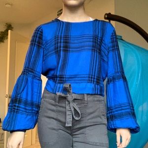 Striped Blue Blouse